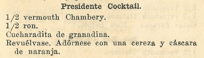 Presidente r - 1930 - Manual Oficial - Club de Cantineros de la Republica de Cuba