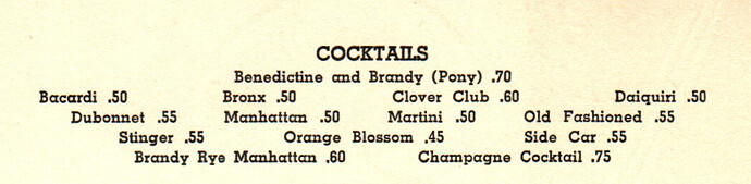 1952 St George Banquet Drinks 1